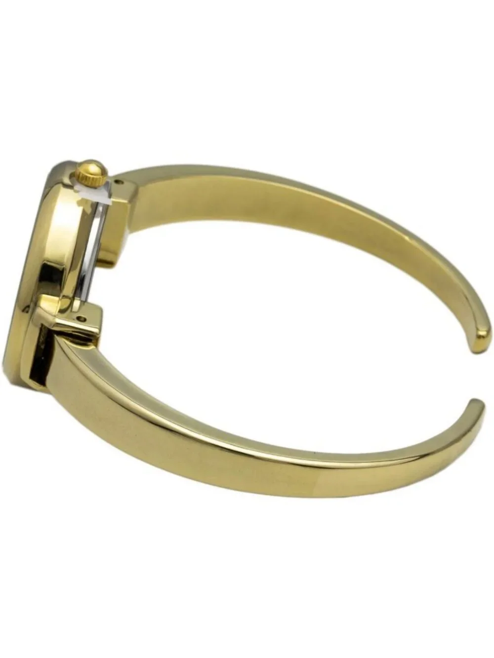 Delicate 26mm Quartz Women's Metal Cuff Bangle Watch - Stylish & Elegant